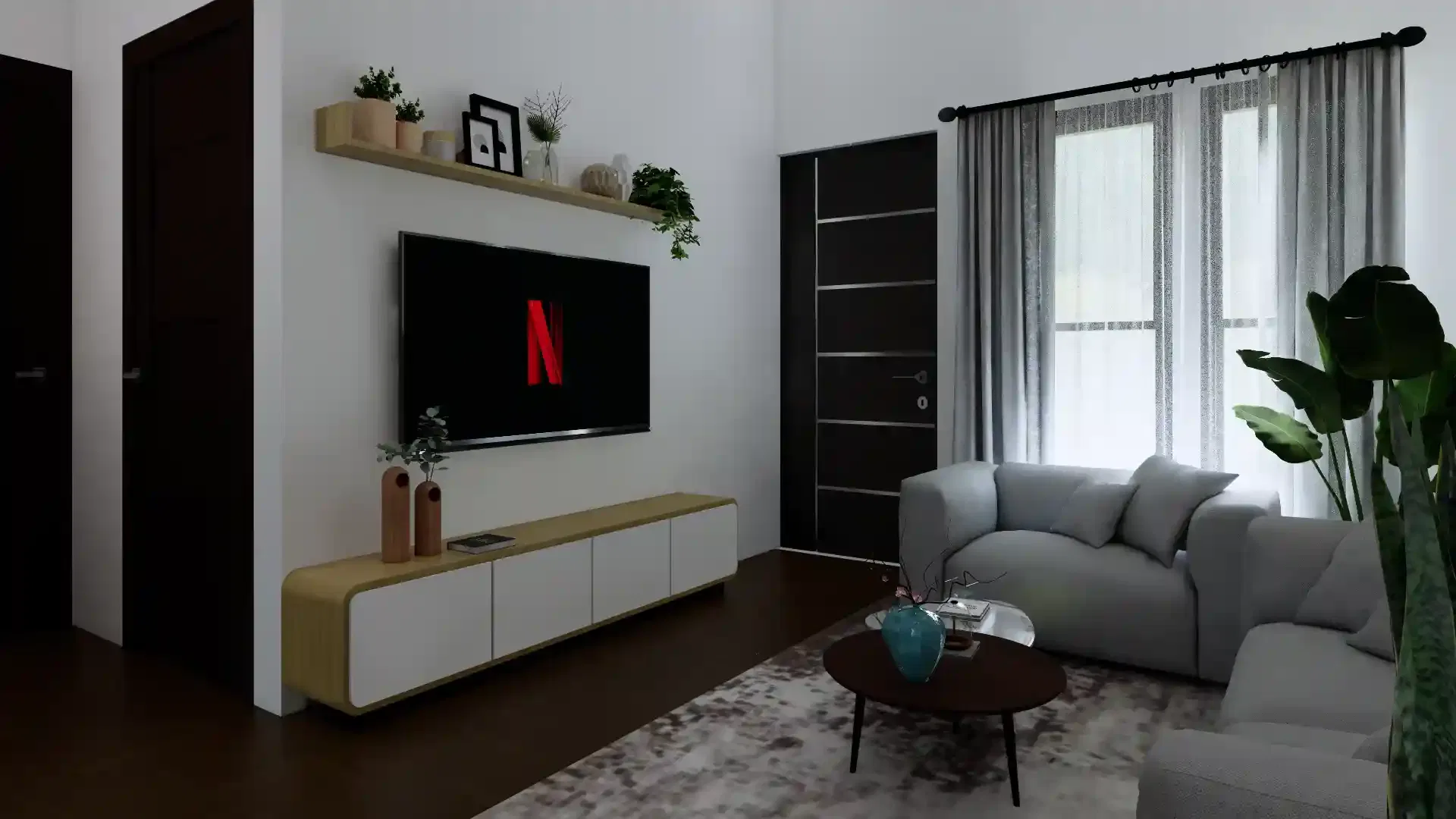 Desain Interior Ruang Keluarga Iruka