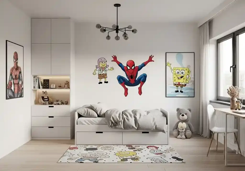 Rekomendasi desain interior tema superhero dan kartun favorit