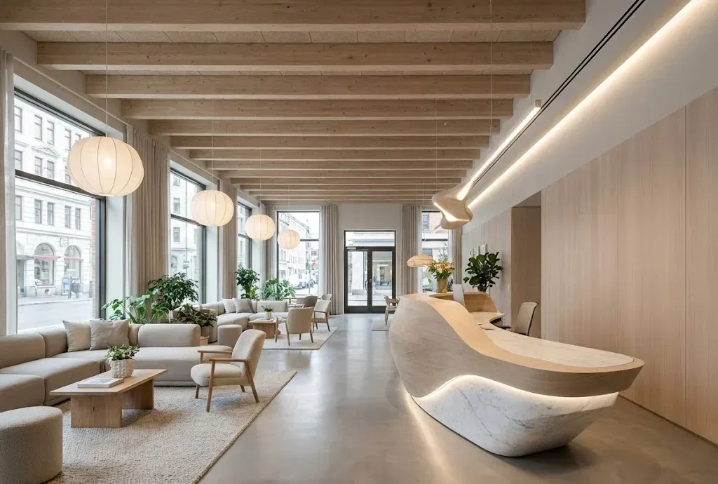 Lobby Kantor Simple Scandinavian