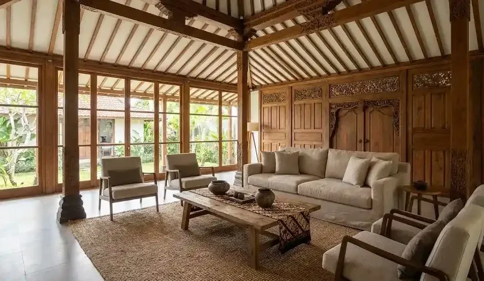 Desain Interior Rumah Joglo Klasik