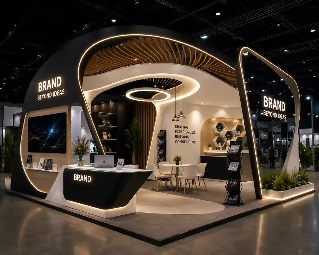 Desain stand pameran yang unik
