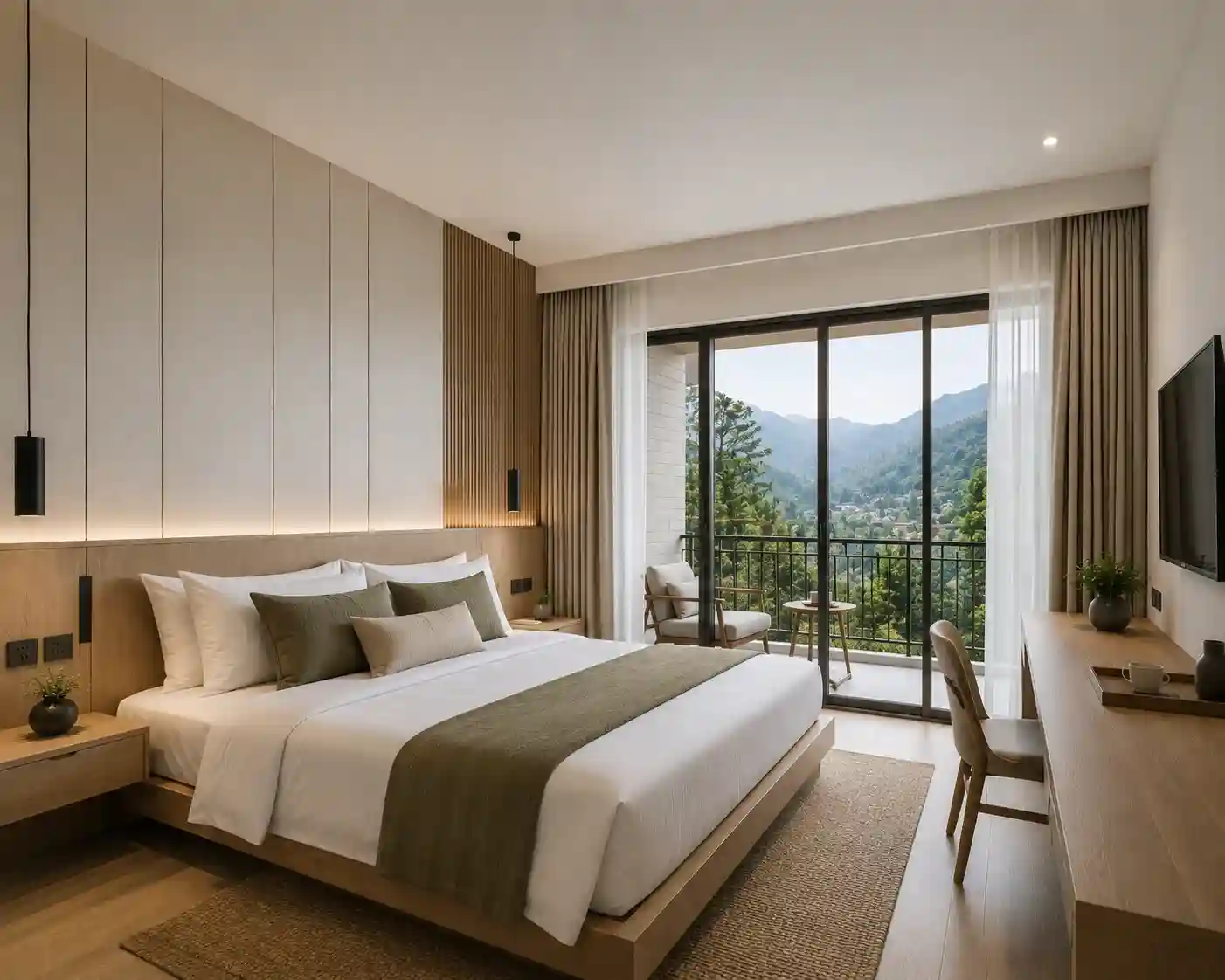 Desain guest house pegunungan